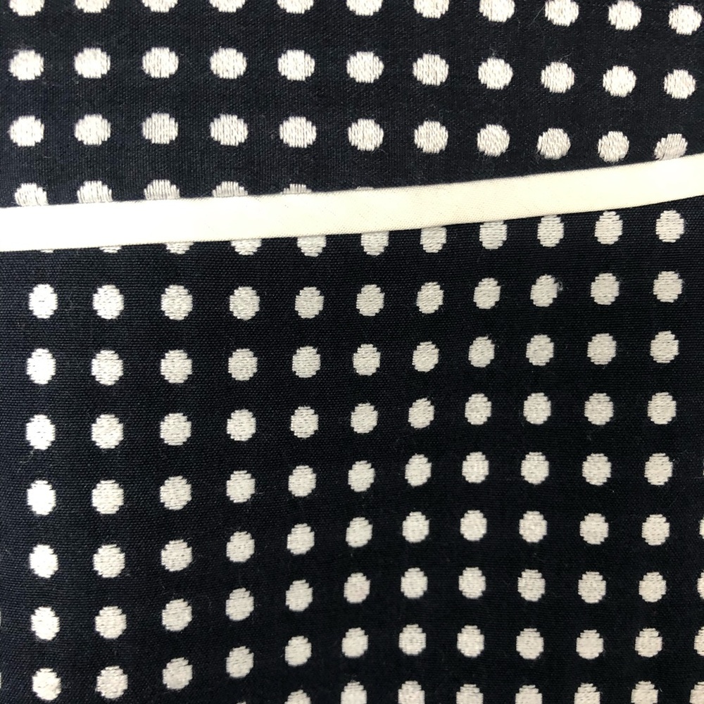 The Limited // Navy Blue & White Dot Pencil Skirt - Picture 3 of 8